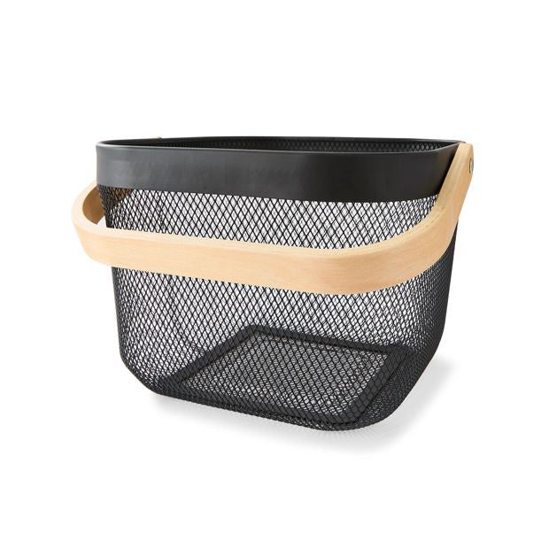 Mesh Basket, Black - Anko