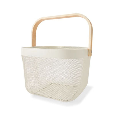 Off White Mesh Basket - Anko