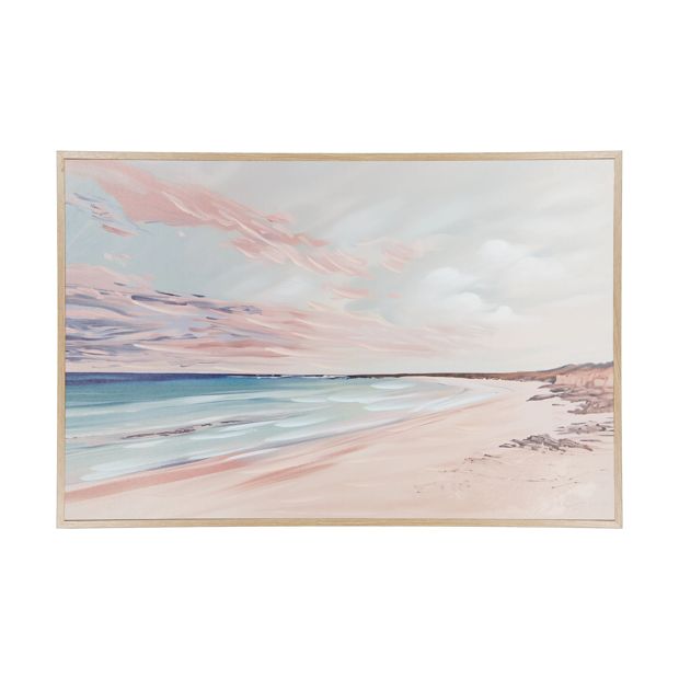 Sunset Beach Framed Canvas - Anko