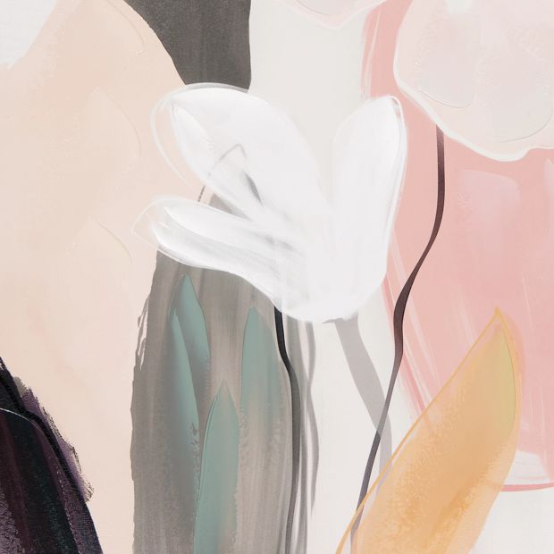 Painterly Botanical Framed Canvas - Anko