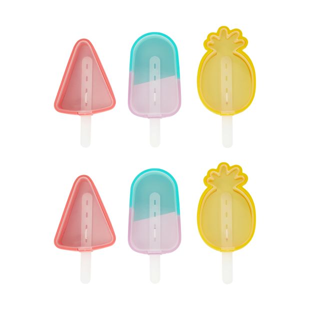 2 Pack Silicone Icy Pole Makers, Assorted - Anko