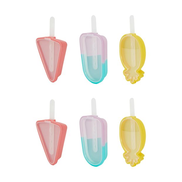 2 Pack Silicone Icy Pole Makers, Assorted - Anko