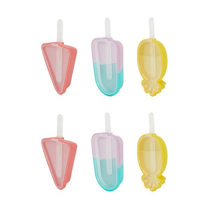 2 Pack Silicone Icy Pole Makers, Assorted - Anko