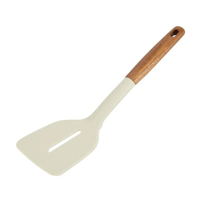 Set of 5 Silicone Utensils with Acacia Handles - Anko