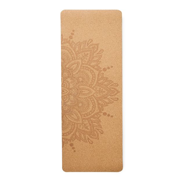 Printed Cork Yoga Mat - Anko