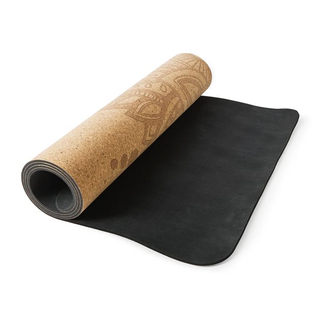 Printed Cork Yoga Mat - Anko