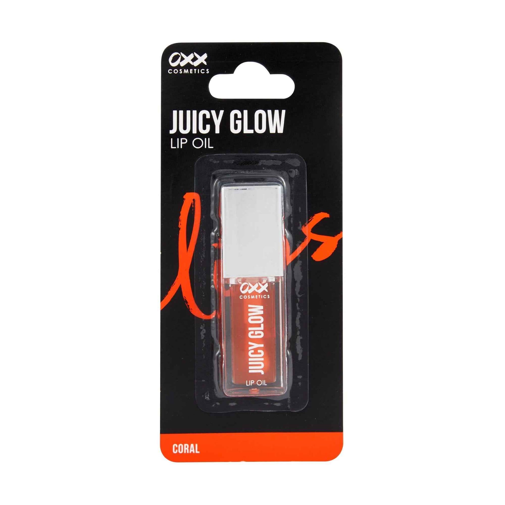 OXX Cosmetics Juicy Glow Lip Oil - Coral