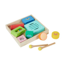 10 Piece Wooden Music Box Bundle Playset - Anko