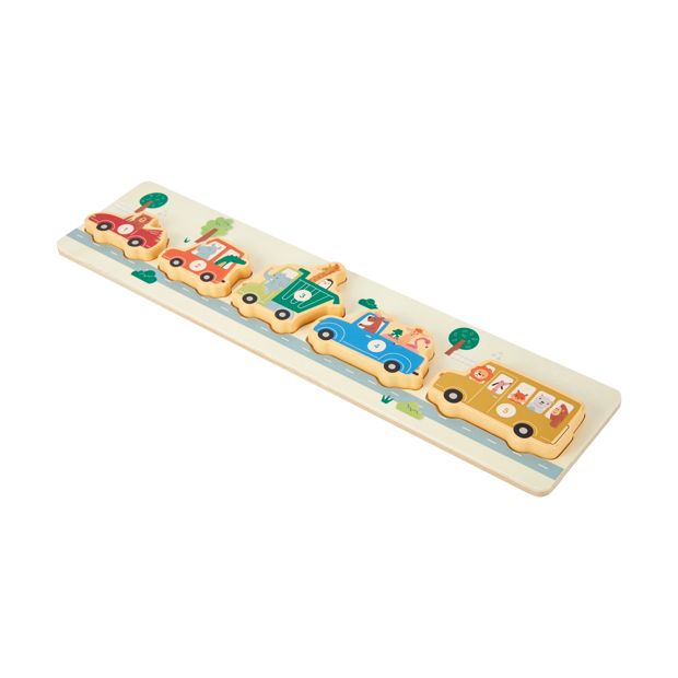 6 Piece Wooden Car Puzzle - Anko