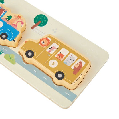 6 Piece Wooden Car Puzzle - Anko