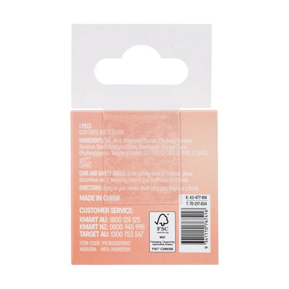 Matte Blush Powder, Peachy - OXX Cosmetics