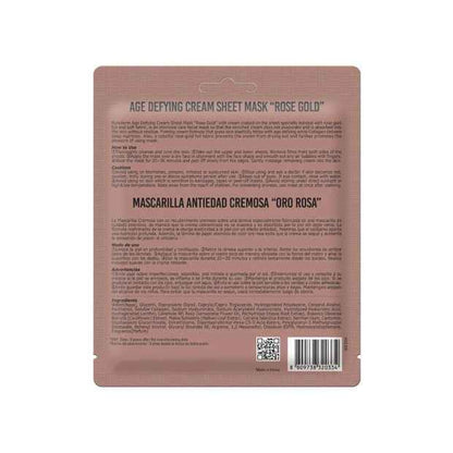 Purederm Age Defying Cream Sheet Mask 10g - Rose Gold