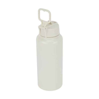 960ml Cream Double Wall Insulated Cylinder Drink Bottle - Anko