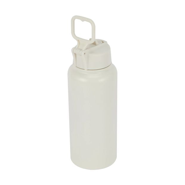 960ml Cream Double Wall Insulated Cylinder Drink Bottle - Anko