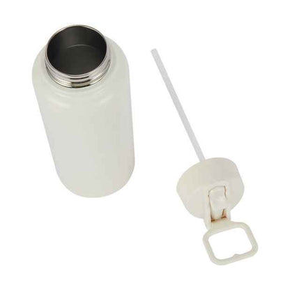 960ml Cream Double Wall Insulated Cylinder Drink Bottle - Anko