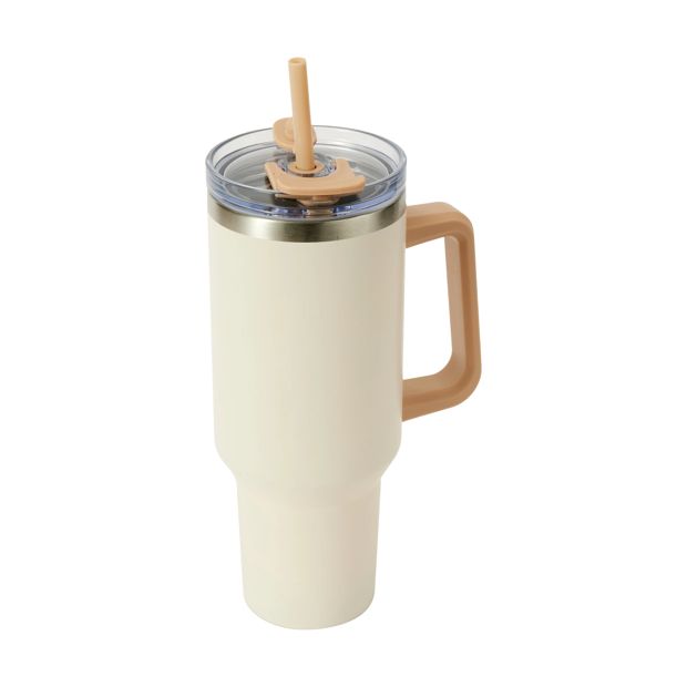 1.18L Cream Jumbo Tumbler with Handle - Anko