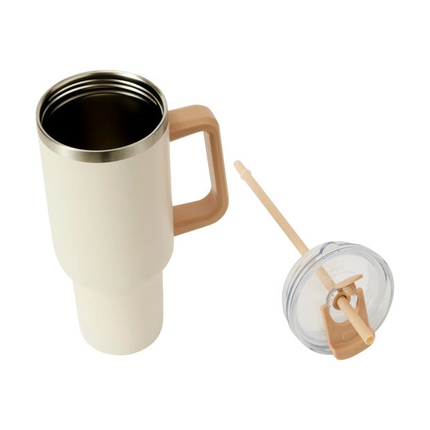 1.18L Cream Jumbo Tumbler with Handle - Anko