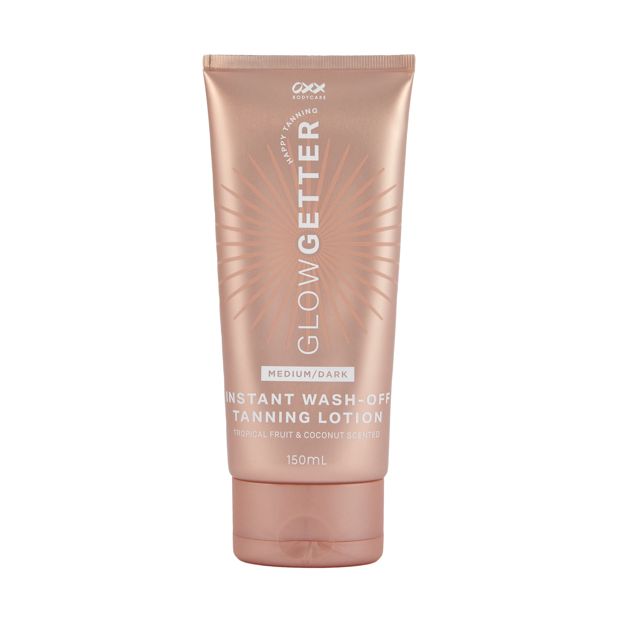 Glow Getter Instant Wash Off Tanning Lotion, Medium/Dark - OXX Bodycare