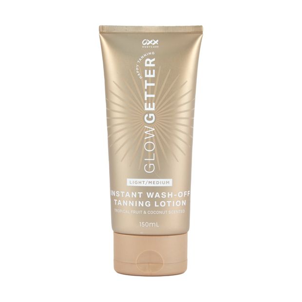 Glow Getter Instant Wash Off Tanning Lotion - Light/Medium - OXX Bodycare