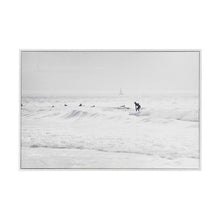 Monochrome Surf Framed Canvas - Anko