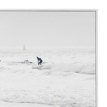 Monochrome Surf Framed Canvas - Anko