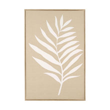 Texture Palm Linen Framed Canvas - Anko
