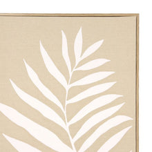 Texture Palm Linen Framed Canvas - Anko