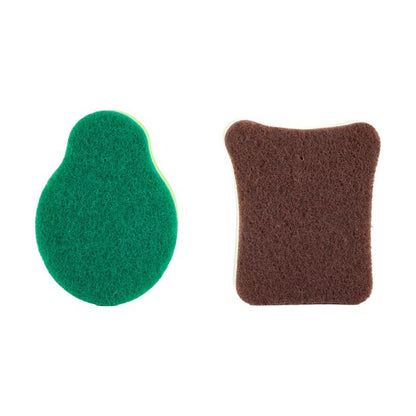 2 Pack Avocado and Toast Sponges - Anko