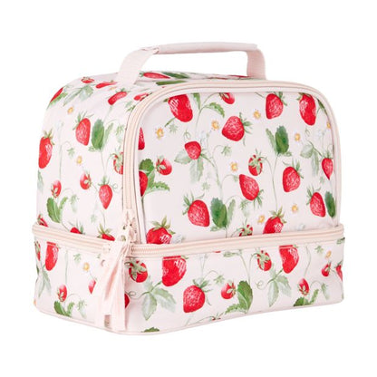 Strawberries Insulated Twin Deck Lunch Bag - Anko