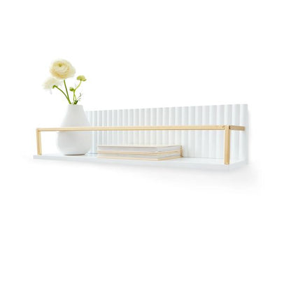 Linear Gold Look Wall Shelf - Anko
