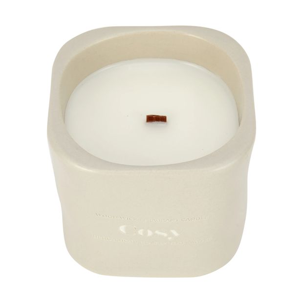 Cosy Wood Lid Fragrant Candle - Anko