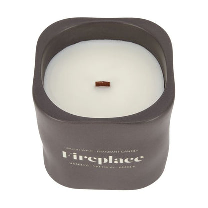 Fireplace Wood Lid Fragrant Candle - Anko