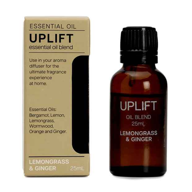 Uplift Lemongrass and Ginger Essential Oil Blend 25ml - Anko