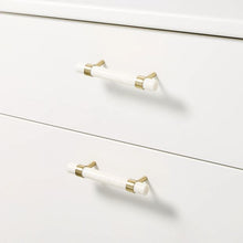2 Pack Large Marble and Gold Look Handles - Anko