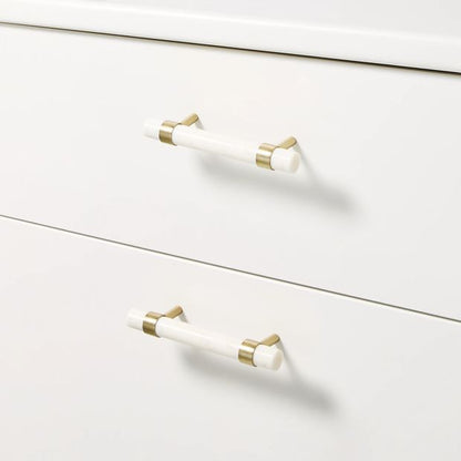 2 Pack Large Marble and Gold Look Handles - Anko