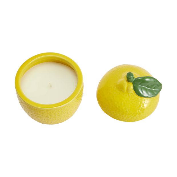 Ceramic Lemon Candle - Anko