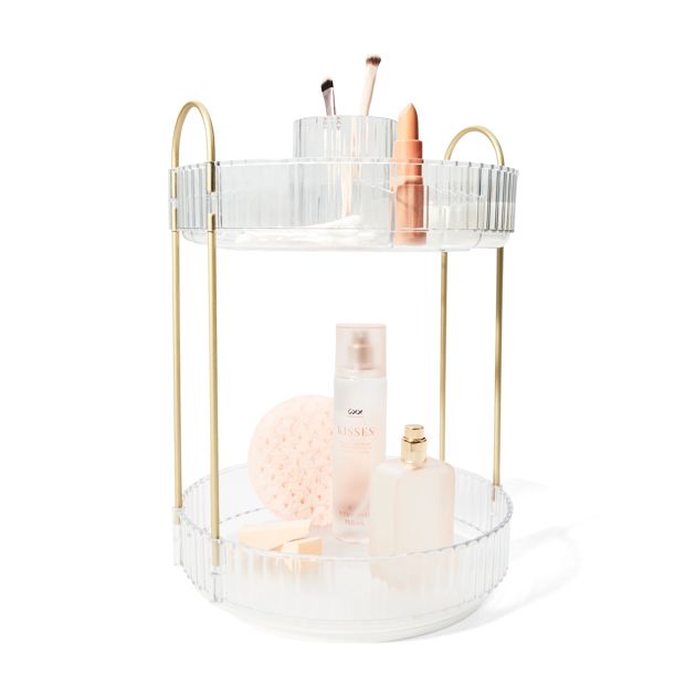 2 Tier Rotating Bathroom Organiser - Anko