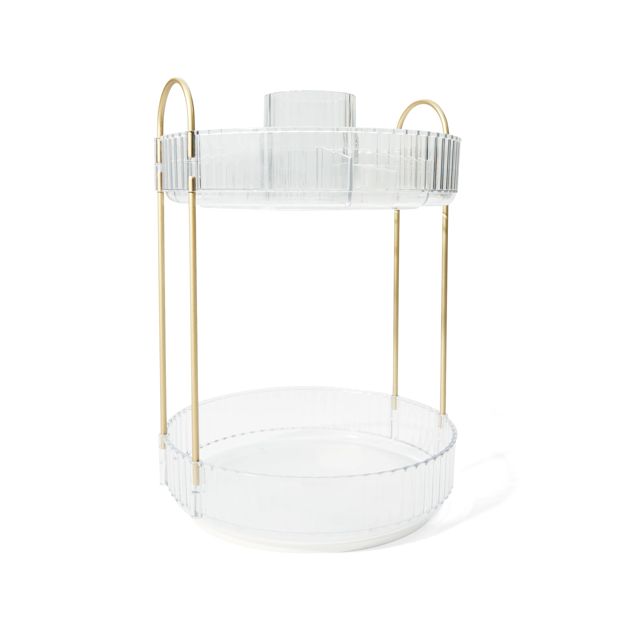 2 Tier Rotating Bathroom Organiser - Anko