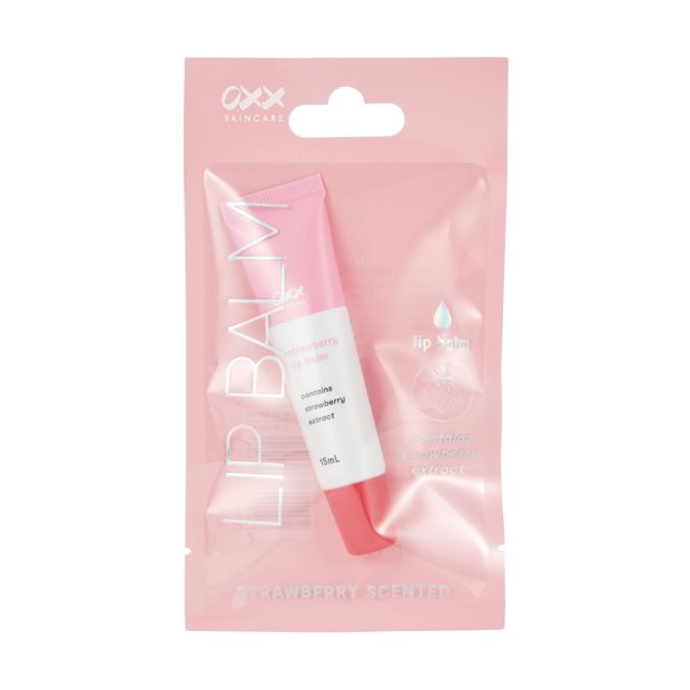Lip Balm 15ml, Strawberry Scented - OXX Skincare