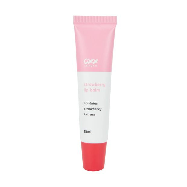 Lip Balm 15ml, Strawberry Scented - OXX Skincare