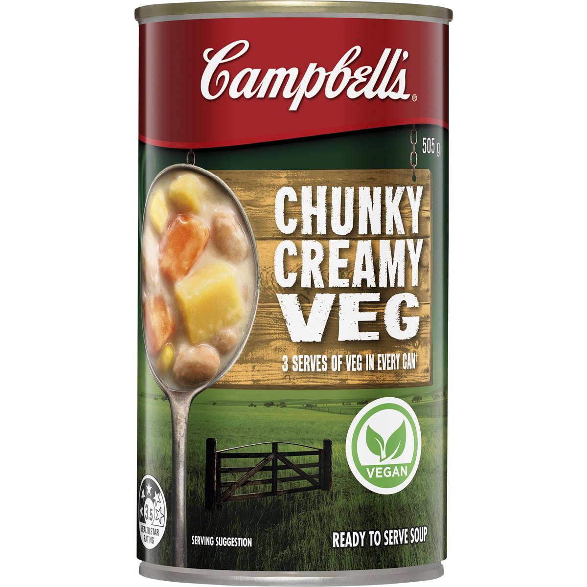 Campbell's Chunky Creamy Veg Soup 505g