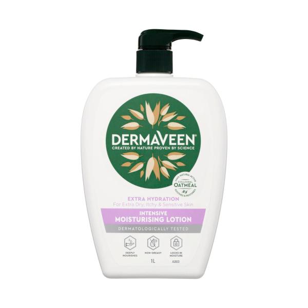 DERMAVEEN EXTRA HYDRATION INTENSIVE MOISTURISING LOTION COLLOIDAL OATMEAL
