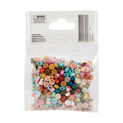 Jewellery Making Beads, Opaque Alphabet - Anko