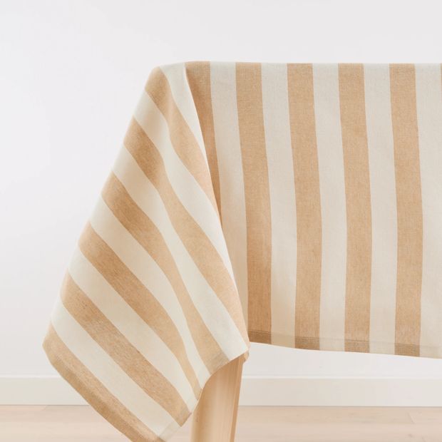 Natural Stripe Tablecloth - Anko