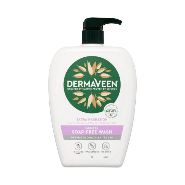 DERMAVEEN EXTRA HYDRATION GENTLE COLLOIDAL OATMEAL SOAP FREE WASH