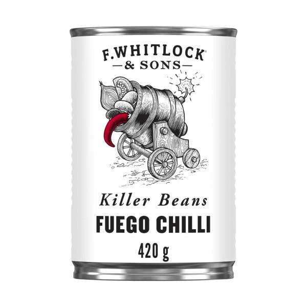 WHITLOCKS BAKED BEANS FUEGO CHILLI SAUCE 420G