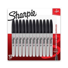12 Pack Sharpie Fine Point Permanent Markers - Black
