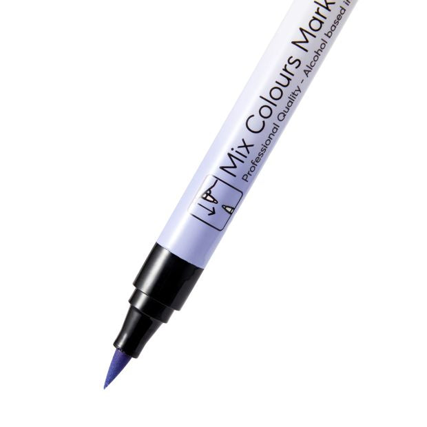 6 Pack Mix Colour Markers, Pastel - Anko