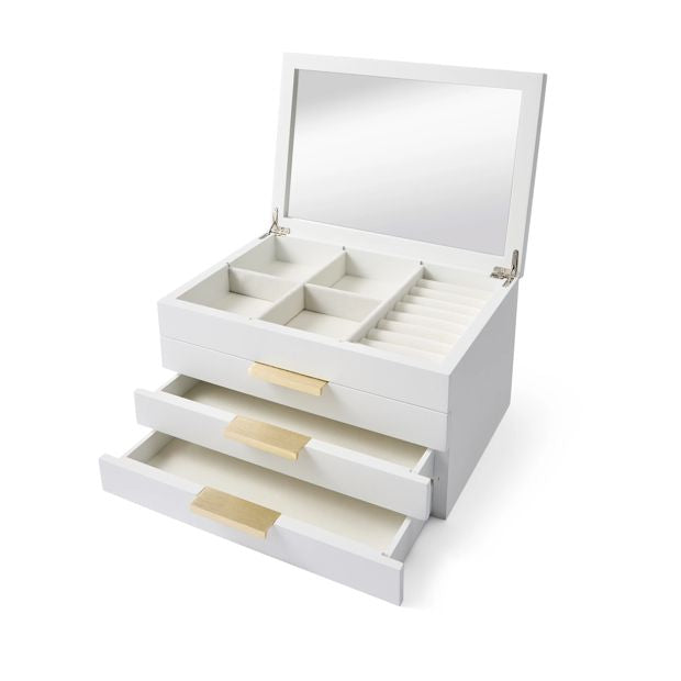 4 Tier White Jewellery Box - Anko