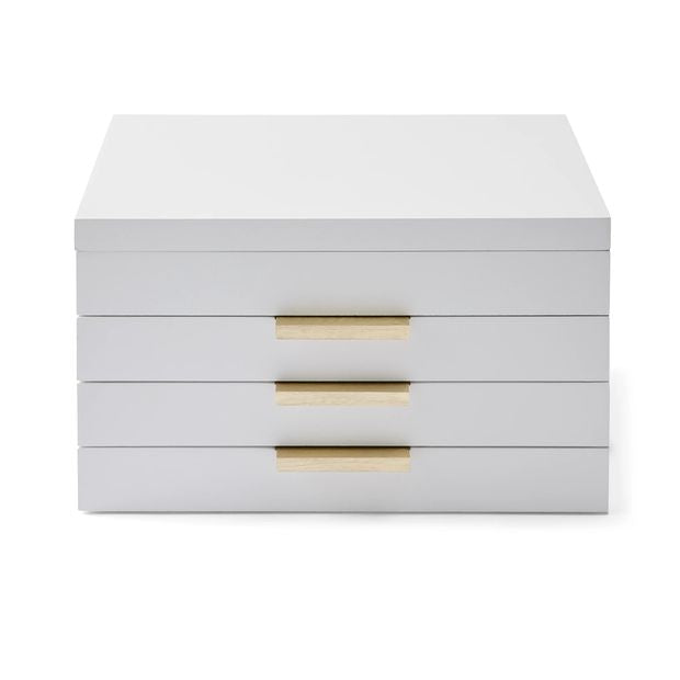 4 Tier White Jewellery Box - Anko